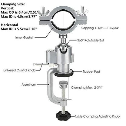 360 Degree Bench Clamp Vises Grinder Holder Electric Drill Stand Holder