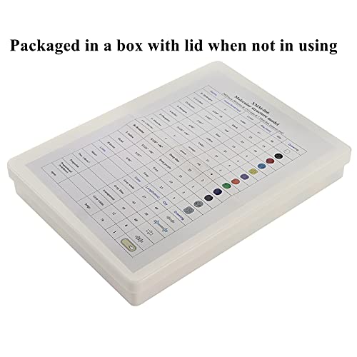 YOPAY 240 Pieces Molecular Model Kit, Organic and Inorganic Chemistry Molecular Structure Model, 86 Atoms and 153 Links and 1 Short Link Remover Tool - size: Medium