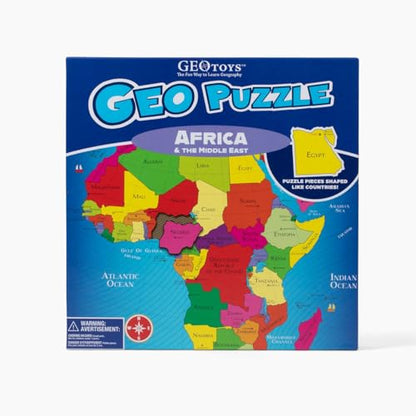 GeoPuzzle Africa & Middle East Jigsaw Puzzles, 65 Pc Puzzle for Kids - color: 1 Set-africa & Middle East