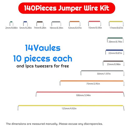 140pcs Jumper Wires Breadboard Jumper Wires Kit