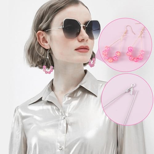 Pndeyo 169pcs Hypoallergenic Earring Beading Hoop Kits, Gold & Silver 15 Styles, Metal Round Hoop, Open Earring Wire Ring, for Jewelry Making, Easy to Match and Wear - color: Round & Teardrop-169pcs-Gold & Silver