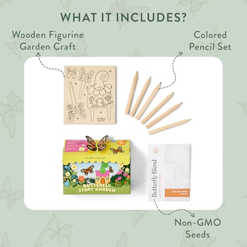Modern Sprout Magical Minds Garden Kit - Seed Starter Kit for Kids