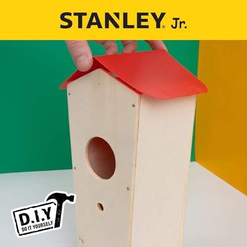 STANLEY Jr. Wooden Kit - Creative Arts and Crafts Set for Kids and Adults (Wooden Birdhouse (New))