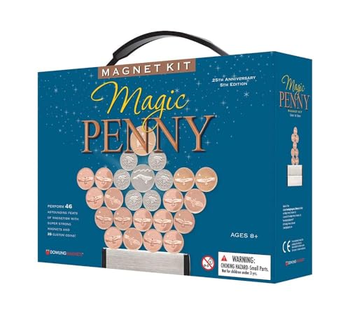 Dowling Magnets Magic Penny Magnet Kit - STEM Toy Gift for Kids 8, 9, 10, 11, 12+ Years Old - Perfect Educational Gift for Boys and Girls - Hours of Unplugged Play