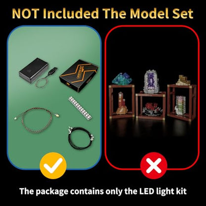 LED Light Kit Compatible with Lego 21362 Mineral Collection - color: Touch Switch Version