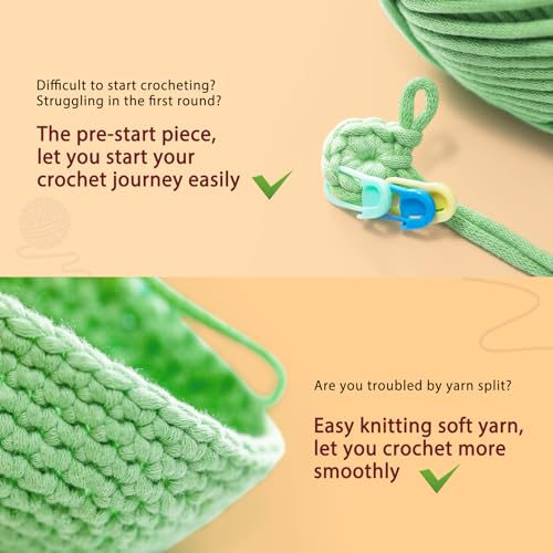 CrochetBox Brown Highland Cow Crochet Kit for Beginners, Craft for Adults - color: Highland Cow