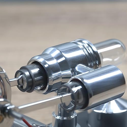 Sunnytech Hot Air Stirling Engine Motor Electricity Generator Educational Colorful LED SC (SC011) - style: SC011