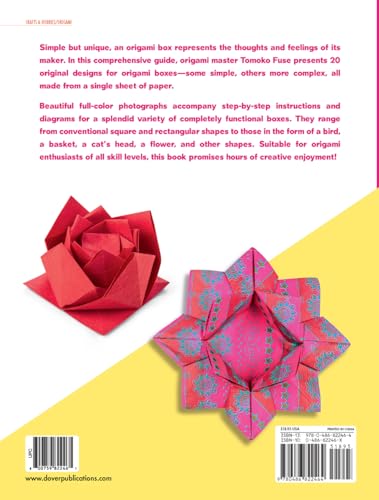 Amazing Origami Boxes: 20 origami models with instructions and diagrams (Dover Crafts: Origami & Papercrafts)