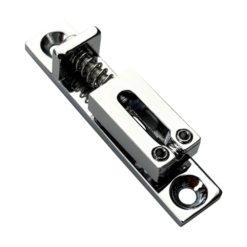 Pack of 6 10.5mm Single String Guitar Bridge Zinc Alloy Individual Fixed Hardtail Bridge for 6 String Electric Guitar Replacement Parts Chrome - color: Chrome