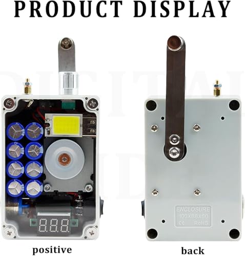 Hand Generator, Portable Lighting Ignition Usb Charging, Camping Equipment Outdoor Accessories Emergency Tool Hand for 2 Minutes, Can Ignite 40-50 Times