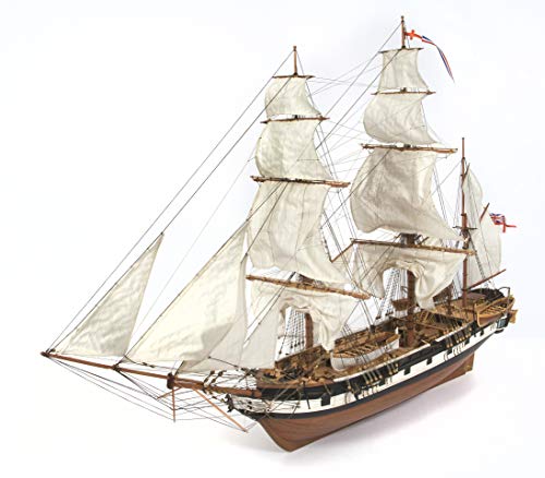 OcCre HMS Beagle 1:60 Scale Wooden Ship Model Construction Kit#12005 Adult Assembly Required (Model Only - No Paint) - color: Model Only - No Paint