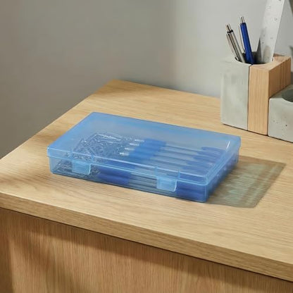 LJY 6 Blue Rectangular Plastic Boxes, 7.1 x 4.3 x 1.2 in for Repair Parts - color: Blue, size: 7.1 x 4.3 x 1.2 inch