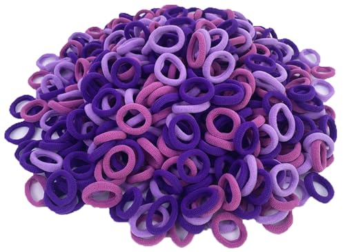 500 Pcs Brown Cloth Loom Bands Refill, Elastic Fabric Loom Loops - color: Brown