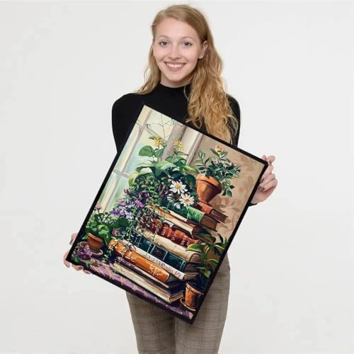 Plant Book Diamond Art Kits for Adults - Diamond Painting Kits 12X16 inch - color: Plant Book