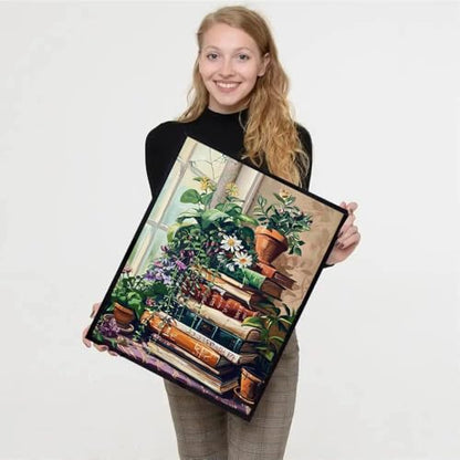 Plant Book Diamond Art Kits for Adults - Diamond Painting Kits 12X16 inch - color: Plant Book