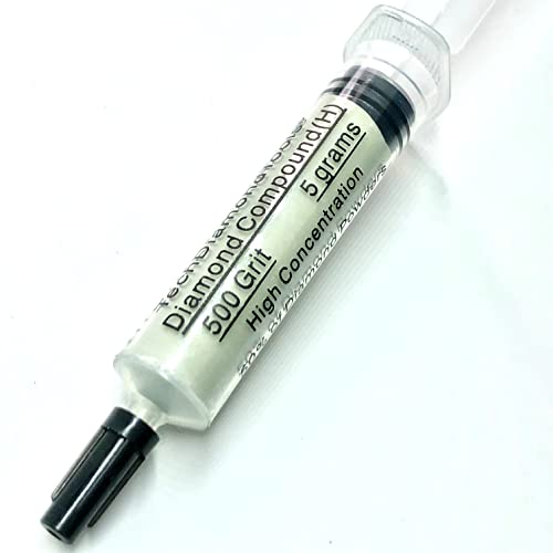 TechDiamondTools Diamond Lapping Paste Polishing Compound USA Made 500 Grit 36-54 Microns Lapping Compound for Rock Glass Metal Jewelry Resin Marble with High Concentration Diamond Powder - size: 500 grit / 36 - 54 microns