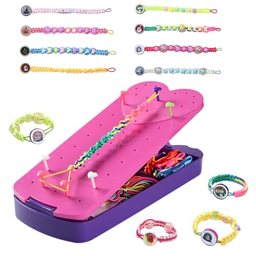QDGMXIV Bracelet Making Kit for Girl 7 8 9 10 11 12 Year Old, Arts and Crafts Kid Gifts for Birthday