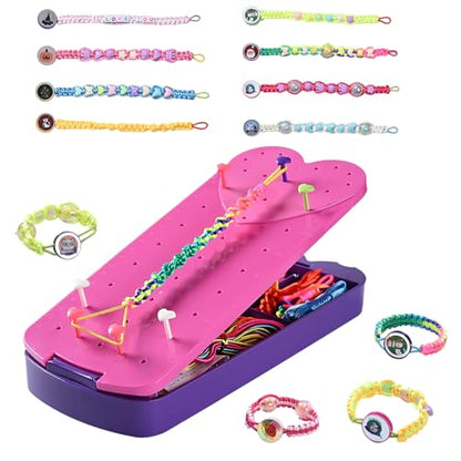 QDGMXIV Bracelet Making Kit for Girl 7 8 9 10 11 12 Year Old, Arts and Crafts Kid Gifts for Birthday