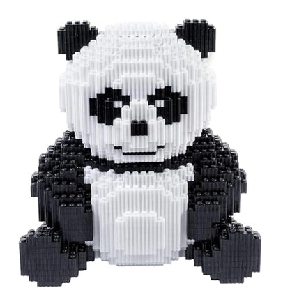 AHZILEl Animal Panda Blocks Building Set, 7822 Pcs Cute 3D Puzzle Mini Building Bricks Toy Kits, DIY Educational Particle Building Birthday Gift for Ages 8-14 - color: Panda