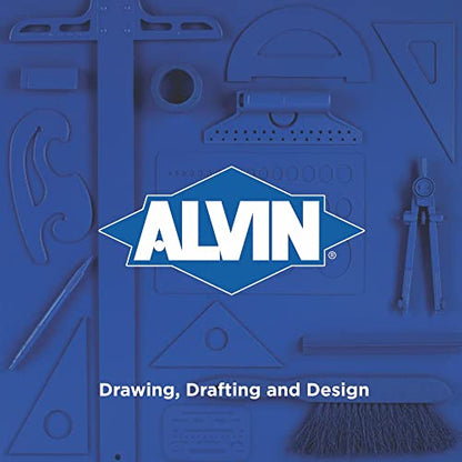 ALVIN Tru-Angle Adjustable Drafting Triangle Made of High Impact Acrylic 12" Model 120CB with Aluminum Thumbscrew and Inking Edge - Includes Nylon Storage Case - 12 Inches - size: 12", style: With Inking Edge