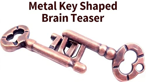 MAGIKON Metal Brain Teaser, Traditional Keys Shaped Puzzle Toy - size: Normal