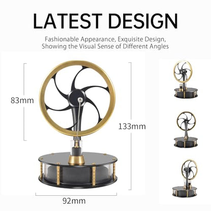 Low Temperature Stirling Engine Classroom Teaching Stirling Engine Kit Steam Heat Educational Model Adult Desktop Educational Toys Brass Aluminum Stirling Engine-HZZ92 Pro Black - color: Pro Black