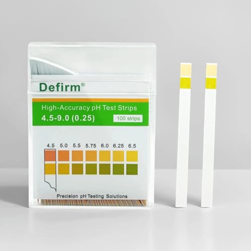 pH Test Strips Paper High Accuracy Universal Wide Range, pH 4.5-9.0 Acid Alkaline Litmus Test Strip Paper, Home Usage Water Swimming Pool Cosmetic Scientific School Lab Study pH Test
