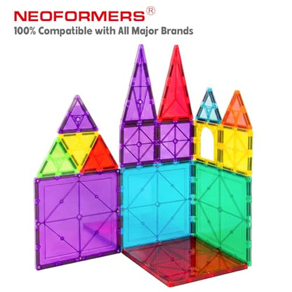 Large Magnetic Tiles Set -12PCS Square Magnetic Tiles Expansion Pack, STEM Educational Construction Stacking Blocks, Compatible with Major Brands - color: 12pc Large Square