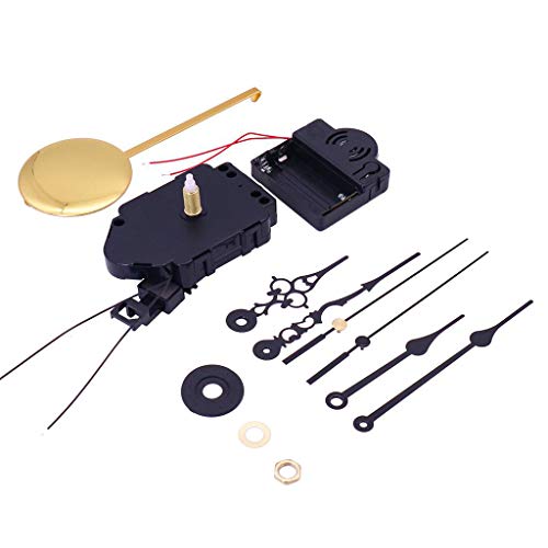 LOVIVER DIY Mechanism Pendulum Movements Replacement Kits W/Chime Music Box Wall Clock Parts