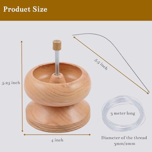 Shop LC Clay Seed Bead Spinner for Jewelry Making - Pinewood - color: A Pine Wood