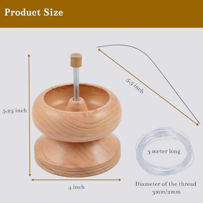 Shop LC Clay Seed Bead Spinner for Jewelry Making - Pinewood - color: A Pine Wood