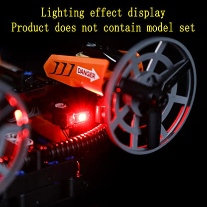 GEAMENT LED Light Kit Compatible with LEGO Rescue Hovercraft - Lighting Set for Technic 42120 Building Model (Model Set Not Included)
