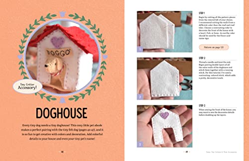 Tiny Felt Cuties & Creatures: A step-by-step guide to handcrafting more than 12 felt miniatures--no machine required (Sew Cute!, 2)