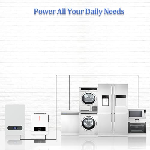 Y&H 4.2KW 24VDC Solar Hybrid Inverter AC220V Two Load Output Power, On/Off-Grid Built in 120A MPPT Solar Charger Max PV Power 6200W Input, for 48V Lead Acid/Lithium Battery, Supports Battery-Free use - size: 4200W-24V-M120A