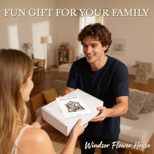 Cutefun Book Nook Kit - DIY Miniature House Dollhouse Kit for Adults - color: Windsor Flower House