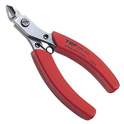 TOP Nipper Cutting Pliers Sharp Heavy Duty Japanese Stainless Steel, Spring Loaded Precision Flush Cut Pliers 4.25", Wire Cutter Tool, Made in JAPAN - color: 01: Size 110