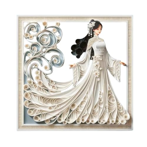 White Quilling Paper Strips 5mm Paper Filigee Scrolling Pure White 0.2inch Quilling Strip Craft Paper Quill Filigree Paper Coil Rolled Paper Strip (6)