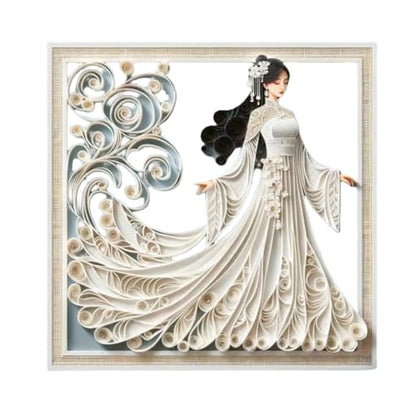 White Quilling Paper Strips 5mm Paper Filigee Scrolling Pure White 0.2inch Quilling Strip Craft Paper Quill Filigree Paper Coil Rolled Paper Strip (6)
