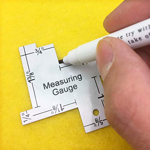 1 Inch Mini Sewing Measuring Gauge 14-in-1 Seam Gauge Sewing Ruler Sewing Knitting Tool Sewing Accessories for DIY Sewing Craft