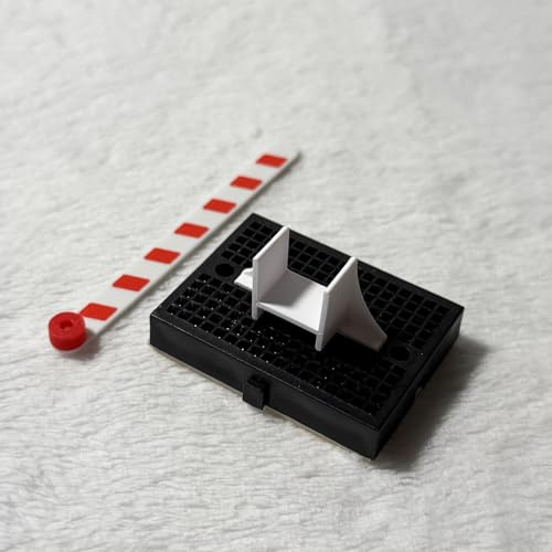 DIY Motorized Barrier Kit with Mini Breadboard & Snap-On Bracket, Fits SG90 180 Degree Micro Servo, Compatible with Arduino/Raspberry Pi Maker Projects