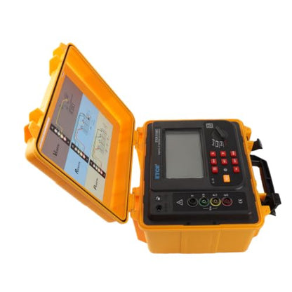 ETCR3100C Digital Soil Resistivity Tester 4‑Digit LCD Earth Ground Meter IP65 Supports 2, 3 and 4‑Wire US AC 100‑240V 0.00-30.00kΩ/0.00Ωm‑900kΩm