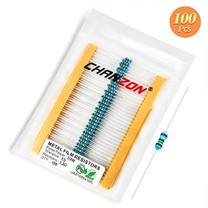 Chanzon 100pcs 1/4W (0.25W) 1.5 Ω ohm Metal Film Fixed Resistor - size: [1-4ZC01] 1.5 ohm