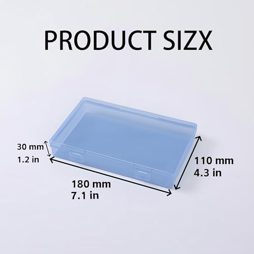 LJY 6 Blue Rectangular Plastic Boxes, 7.1 x 4.3 x 1.2 in for Repair Parts - color: Blue, size: 7.1 x 4.3 x 1.2 inch