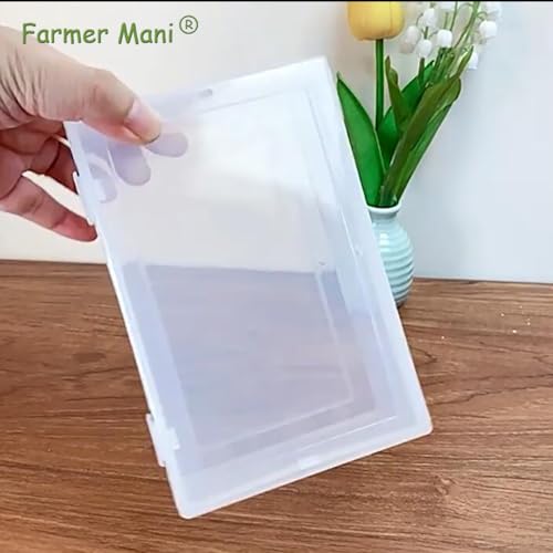 2 Pcs Rectangle Clear Plastic Beads Storage Containers Box (6.22x4.09x2.28inch) with Lid for Collecting Small Items, Beads, Game Pieces, Business Cards, Crafts Accessories - size: 6.22 x 4.09 x 2.28 Inch