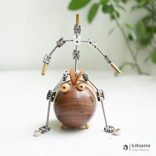 Studio Stop Motion Armature Kit - Feet Tie Down DIY Metal Puppet Figure Skeletons Easy Assembly for Animation Character Design & Creative Fun, Perfect for Stop Motion Animation (Silver, 7.4in) - size: 7.4in