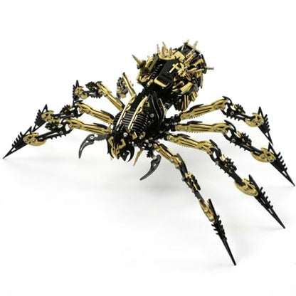 3D Metal Assembly Model Set Mechanical Spider Model Kit for Adults, 800pcs Brain Teaser STEM Kit for Kids, DIY Hobbies for Men Women - Creative DIY Gift for Adults & Teens (Black Gold)