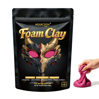 MEARCOOH Modeling air Dry Foam Clay Rose Red Cosplay Clay 300g (10.58oz) - color: Red, size: 300g