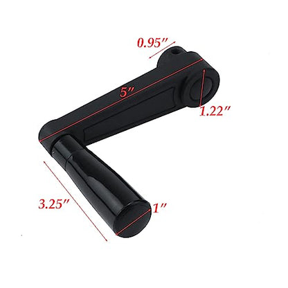 5-Inch Length Foldable Crank Handle for Industrial Machine Tools - style: HD-12mm/1 Pcs
