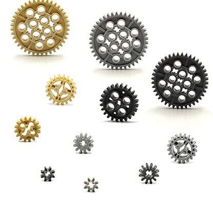Technical Parts Gears Axle Pin Connectors Building Brick Pieces Sets