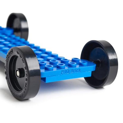 Brick Derby™ Wheel and Axle Assembly Set 4 Pack | Building Block Compatible